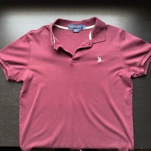 US POLO ASSN Button Up (Burgundy)